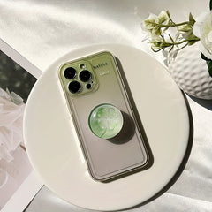 Pop up Foldable Mobile Phone Holder Four leaf Clover Pattern