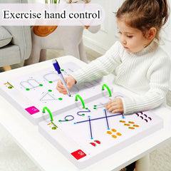 Kids Pen Control Activity Book with Pens & Eraser
