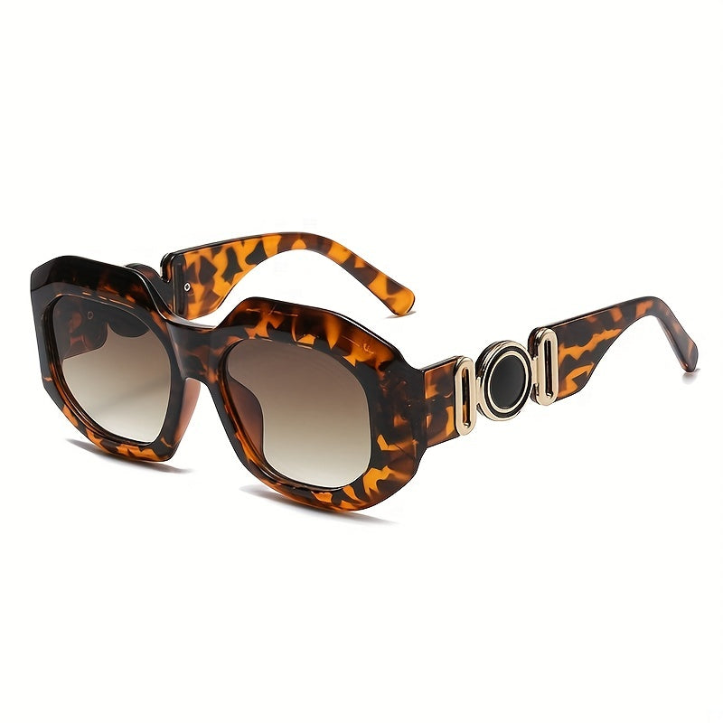 Y2K Irregular Sunglasses Retro Tortoiseshell UV400 Sun Shades