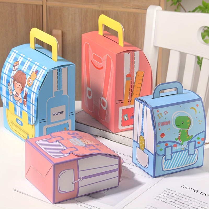 Cartoon Backpack Shaped Baking Snack Box