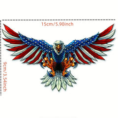 American Flag Bald Eagle Car Sticker