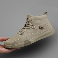 Men's Leather High Top Winter Casual Shoes