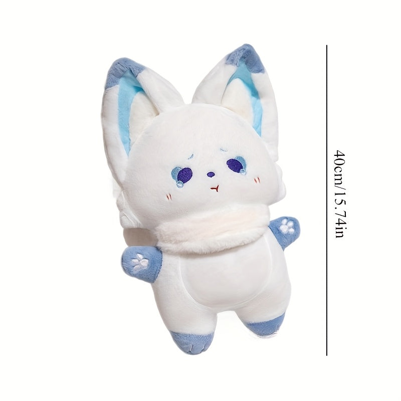 74in Warm & Soothing Standing Ear Fox Plush Doll Soft Caring Stuffed Animal Toy