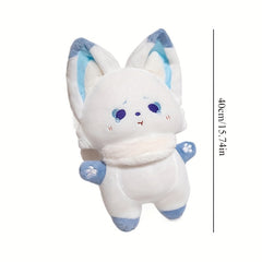 74in Warm & Soothing Standing Ear Fox Plush Doll Soft Caring Stuffed Animal Toy