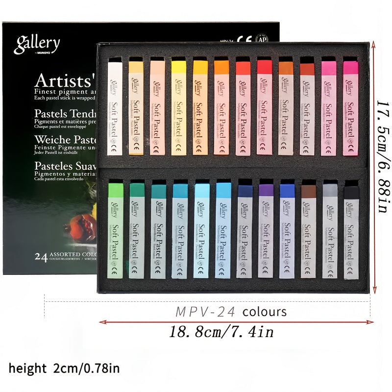 Colorful Soft Pastel Sticks for Art and Craft Projects