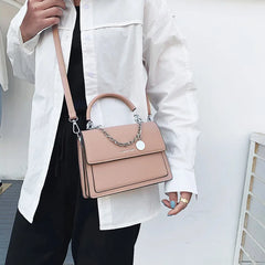 Large Capacity PU Shoulder Messenger Bag for Women
