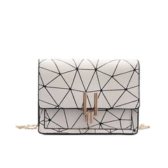 Chain Wild Shoulder Bag for Women - Crack Printing Handbag