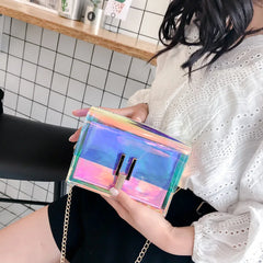 Mini Clear Chain Shoulder Bag for Women