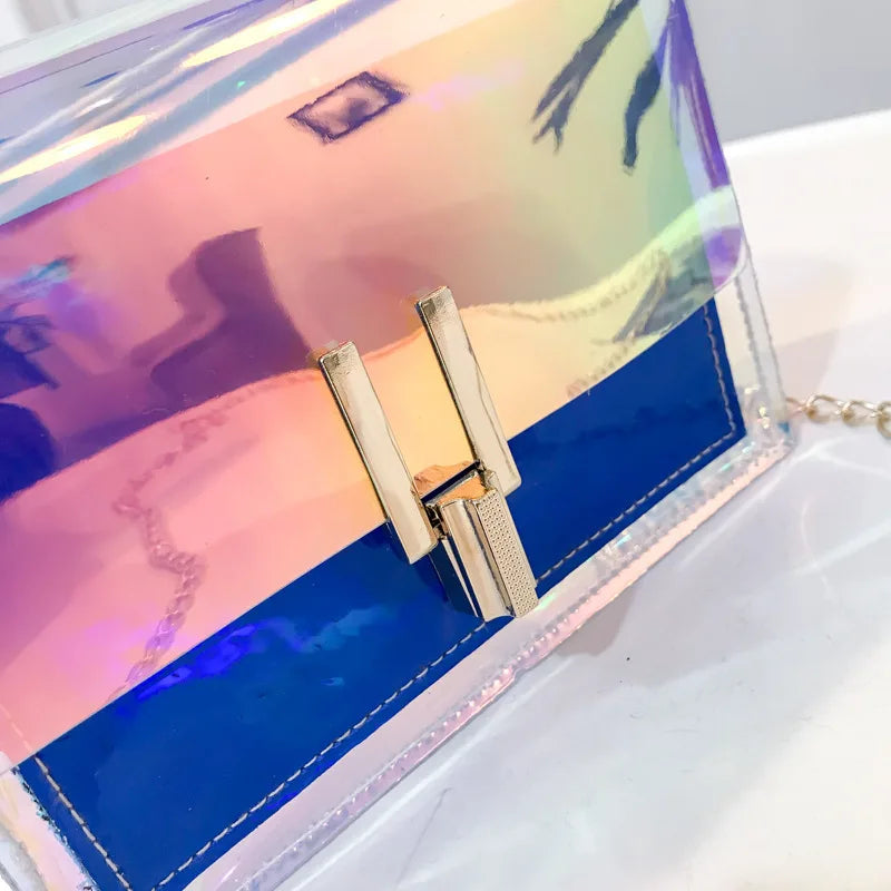 Mini Clear Chain Shoulder Bag for Women