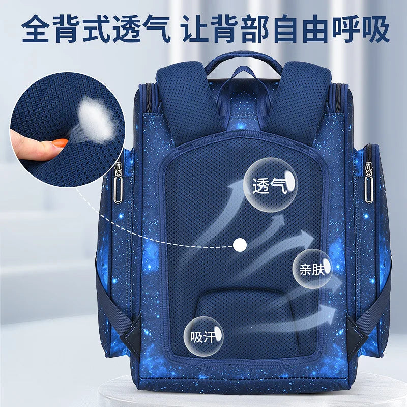 Boys School Bags Large Backpack Waterproof Primary Book Bag