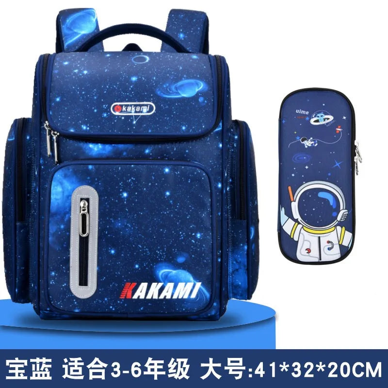 Boys School Bags Large Backpack Waterproof Primary Book Bag