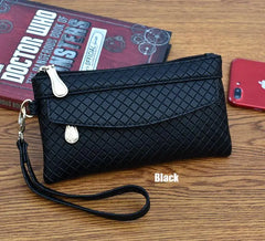 Plaid Zipper Organizer Wallet Women's Money Bag