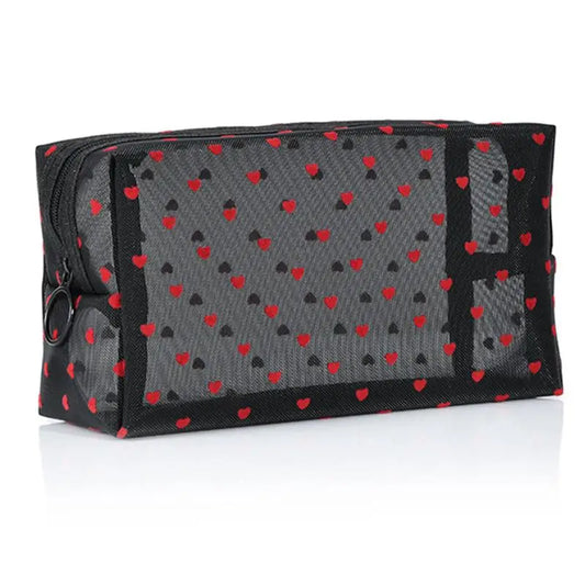 Printing Mesh Makeup Bag Large Capacity Cosmetic Pouch Cosmetic Organizer Bag