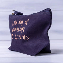 Navy Rose Bridal Party Makeup Bag, Bridesmaid Pouch