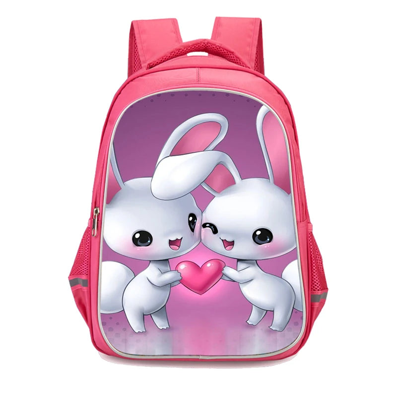 Rabbit Backpack for Girls, Women Rucksack for School, Cute Cartoon Design