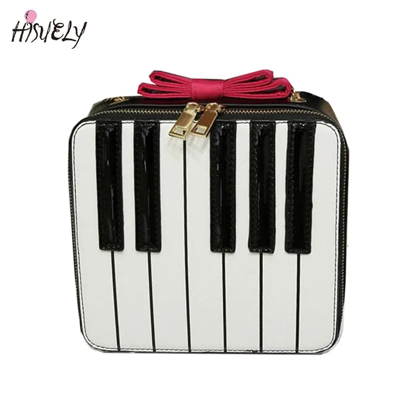 Stripes Hit Bow Ladies Shoulder Bag Messenger Handbag
