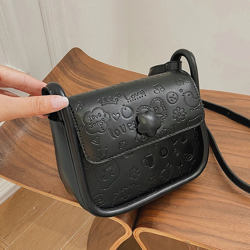 Women's Square Messenger Bag Small Niche Side Bag