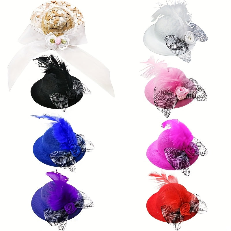 Chicken Hat Doll Princess Hair Accessory for 6 inch Dolls and Chickens