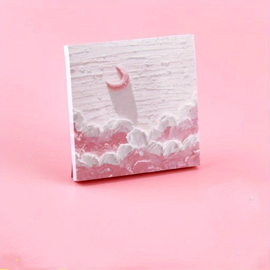 Small Fresh Painting Sticky Note Tearable Sticker Message Note