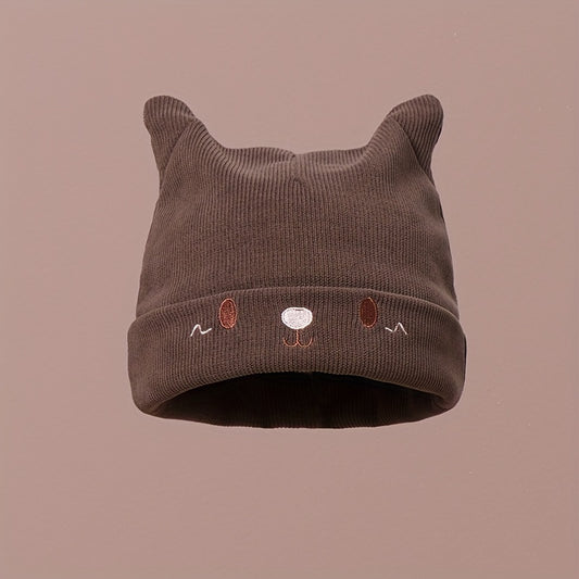 Knitted Beanie Hat Cartoon Rabbit Ears Warm Hat