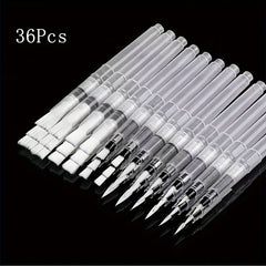 36pcs Watercolor Brush Pens Set for Adults with Durable Plastic Brushes
