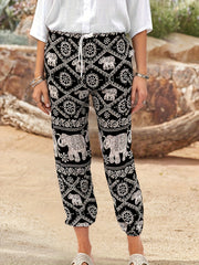 Geometric Elephant Print Plus Size