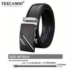 Men's Cowhide Automatic Belt Business Leather Belt