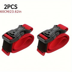 2pcs Cargo Tie Down Strap Quick Release Buckle Adjustable Heavy Duty Straps