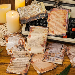 30PCS Vintage Burning-Shaped Celebrity Quotes Sticker Washi Tape