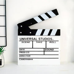 Hollywood Style Wooden Clapper Board with Erasable Pen