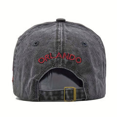 Vintage Baseball Cap 3D Embroidered Alphabet Men Women Duck Cap