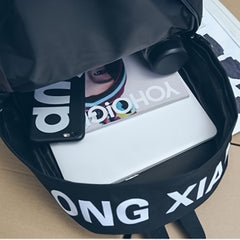 Junior High School Canvas Backpack for Outdoor Travel