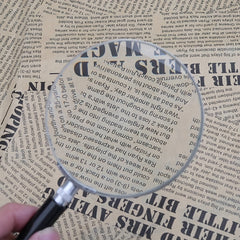 10X Magnification Handheld Magnifier Magnifying Glass Handle Low Vision Aid