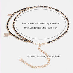 Chain Belt Women's Waist Chain Accessories for Skirt Shirt Pants