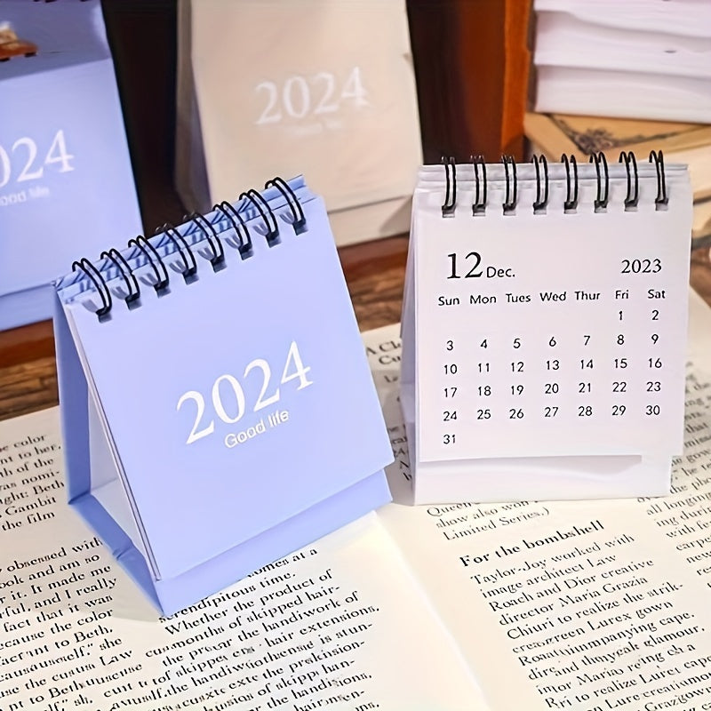 Desk Calendar with Stickers 18-Month Planner for Home Office & School
