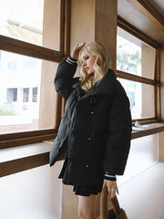 Warm Puffer Jacket for Women - Outdoor Winter Coat