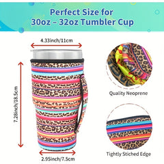 Reusable Neoprene Insulated Sleeve for Iced Coffee