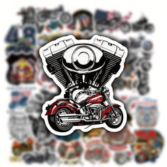 50pcs Motorcycle Helmet Car Sticker Skating Bar Fashionable Sticker Box