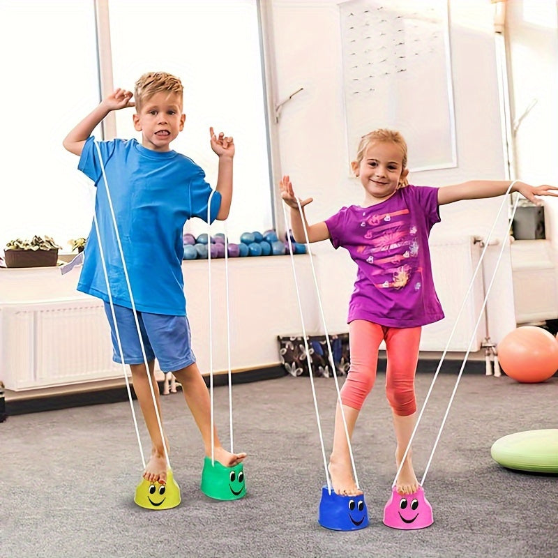 Adjustable Plastic Walking Stilts Monster Feet Toys Set