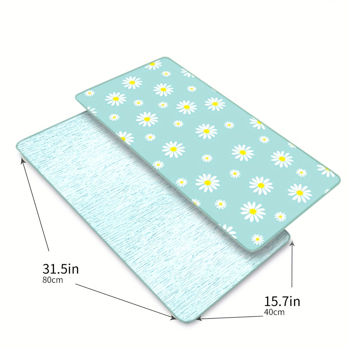Quick Dry Daisy Printed Microfiber Hand Towel 15.7 x 31.5 Inches