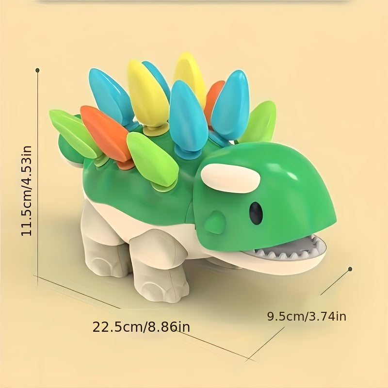 Music Toy for 1-2 Year Old Baby: Carrot Dinosaur Building Blocks
