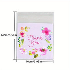 100 Transparent Resealable Bags for Bakery Candle Soap Biscuit