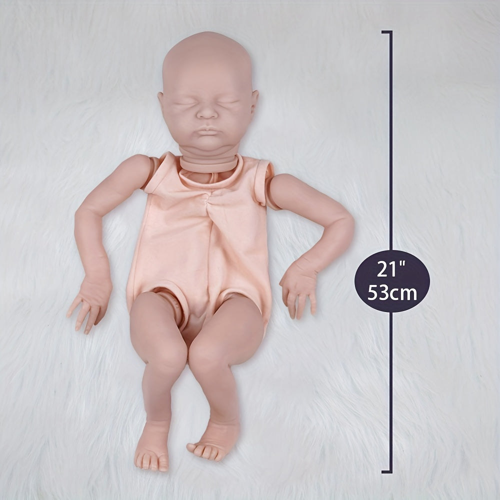 21" Blank Kit Vinyl Unpainted Unfinished Blank Doll Parts DIY Reborn Kit