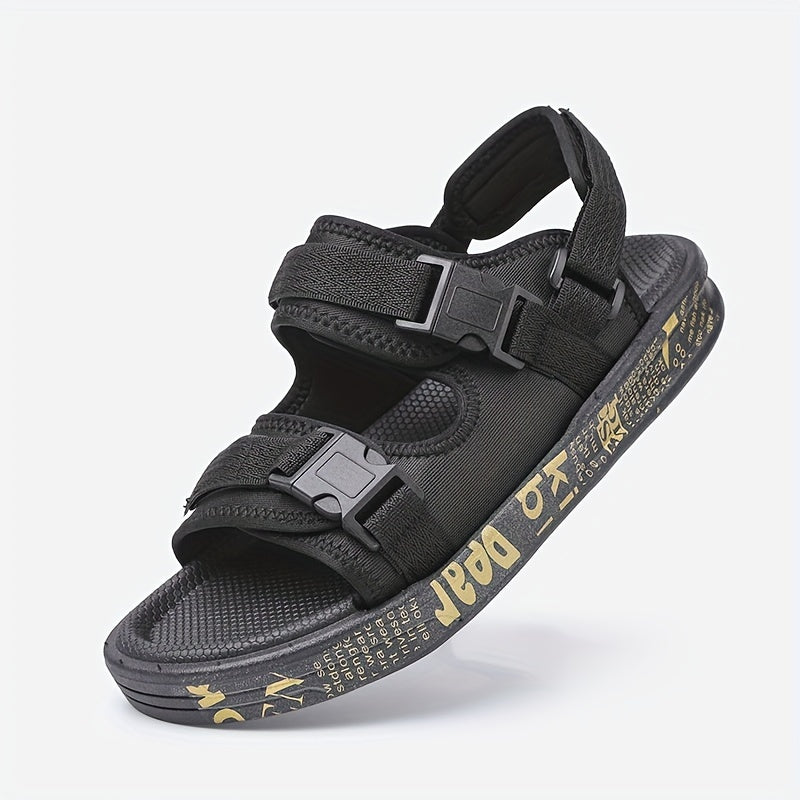 Men's Adjustable Buckle Sandals Non Slip Comfy Open Toe Shoes