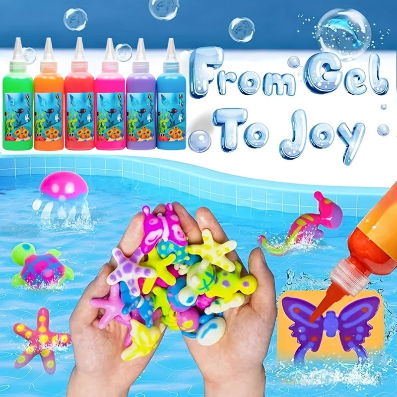 Magic Water Elf Toy DIY Kit 6 Bottles 100ml 12 Molds Christmas Gift Pack