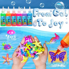 Magic Water Elf Toy DIY Kit 6 Bottles 100ml 12 Molds Christmas Gift Pack