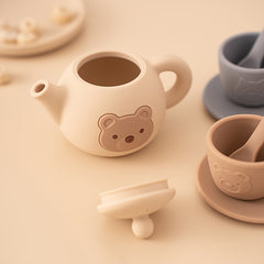 Kids Silicone Tea Party Set Pretend Play Kitchen Toy