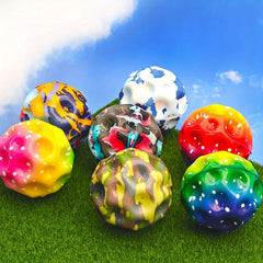 12 Pack High Bounce Sensory Training Balls - Durable Silicone Party Game Balls