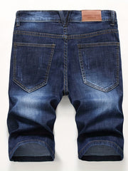 Men's Slim Fit Ripped Denim Shorts Distressed Street Style Summer Shorts