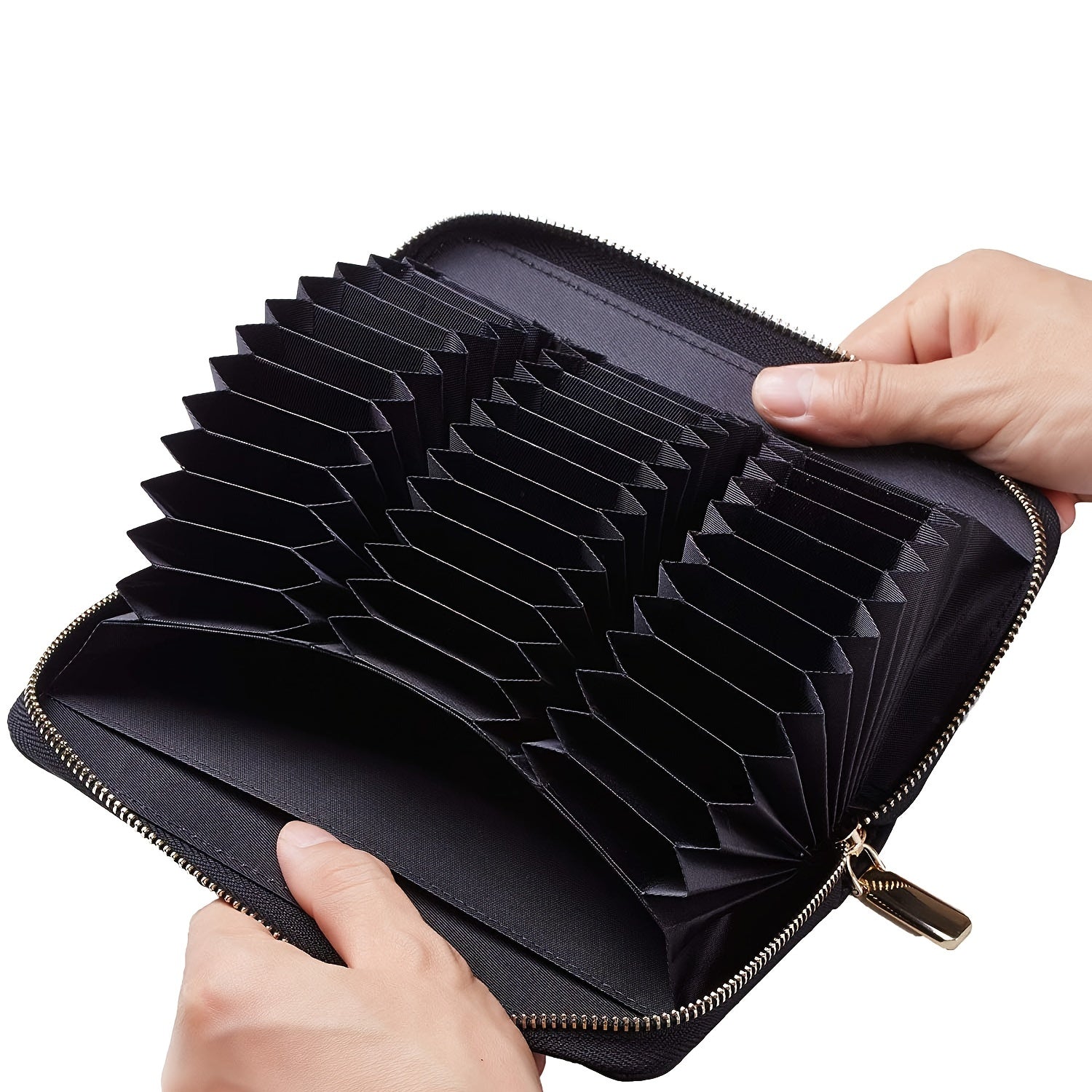 Large Capacity Leather Long Wallet for Men and Women
